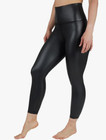 90 Degree By Reflex Super High Waist High Shine Faux Leather Fleece Lined Medium