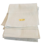 Lot 5 Vintage White Handkerchief Pocket Square Mens 16 x16  100  Cotton Hanky