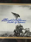 Hershel Williams Signed Auto 8x10 Photo Collage Framed Beckett Coa Iwo Jima