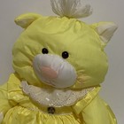 Fisher Price Vintage Puffalump Cat kitten 1986 Yellow  8002 Fp Plush Animal