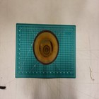 Bohemia Crystal Vase Gold Floral Czech Republic Art Glass Decor 9 75  Tall