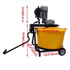 2 3 Cu ft 65l Electric Bucket Mixer Mortar Epoxy Plaster Mix Equipment W wheel