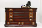 Victorian Antique Cherry Store Spool Cabinet Jewelry Chest  53119