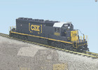 Usa Trains Sd40-2 Diesel With Smoke And Lights Sd-40 R22319 - Csx Blue yellow