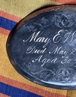 1870s Victorian Coffin Plaque Funeral Memorial Casket Engraved Silverplate Sign
