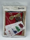 Bucilla Vintage Fireside Santa Felt Christmas Jeweled Stocking Kit 32224 New
