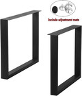 Mbqq Furniture Legs 28   height 35   wide Rustic Decory Square Tube Table Legs heavy