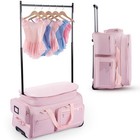 Dance Bag With Garment Rack 28  Pink Dance Costumes Rolling Garment Bags