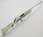 Vintage Italian Handmade Genuine Silver Large   Rare Rifle Decorative Figurine