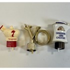 Vtg Plastic Liquor Bottle Pourers spouts Lot Of 3  Seagrams  V0 canadian Calvert