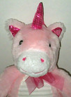 Walmart Pink Unicorn White Ribbed Tummy Sparkle Horn Feet Plush Stuffed Animal