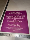 Kate Bush 1985 Running Up That Hill 2-sided Promo Poster Flat
