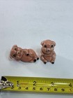Vintage Pair Miniature  Pigs Piglets Pig