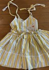 Vtg  70 s Toddler Girls Yellow Sundress W  Adjustable Straps