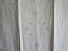 New Vtg Shabby Chic Cotton Embroidered Floral Baby Crib Duvet Cover 36x50 Rare