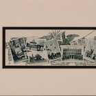Antique C1900 Greetings From Shanghai China Panoramic Postcard Collage Framed