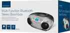 Insignia Am fm Radio Portable Cd Boombox With Bluetooth Silver black New
