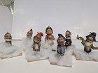 Vintage Macau Elf Elves Pixie Dwarf Gnome Christmas Tree Holiday Ornaments Set 7