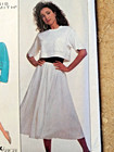 Simplicity 8573 Dennis Goldsmith High Waist Skirt Oversized Midriff Sz Sm 10-12