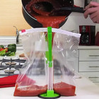 Adjustable Baggy Rack Stand - Hands-free Plastic Bag Holder For Food Prep - New
