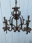 Antique Art Deco Era Ceiling Light Fixture Chandelier Vintage Lamp Victorian