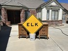 Elk Crossing Road Sign Genuine Road Sign Hwy Sign 30 X 30 Inches