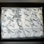 Cover Case For Macbook Air Pro Laptop Sleeve Gray White Marble Zipper Sm8
