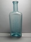 Antique Dr Miles Restorative Nervine Medicine Bottle Aqua Glass 8  Tall 