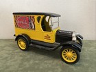 1923 Yellow Coca Cola Chevy Delivery Truck Die Cast Bank 1993 Coin Bank Ertl Car