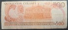 1989 Costa Rica 500 Colones P255b C9873911 