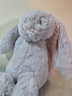 Jellycat Bashful Bunny Gray Plush Doll Medium London Lovey 12   
