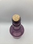 Vtg Purple Decorative Glass Bottle Home D  cor W cork 10   h  Mcm Retro