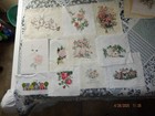 Vintage Hand Stitched Needlepoint Finished  Ready For Crafts Or Framing  11 Pcs