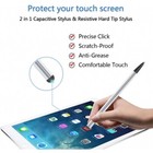 Capacitive And Resistive Stylus Pen Touch Compact Lightweight For Tablets