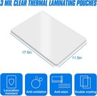 Pack Laminating Sheets  Hold 11 X 17 Inch Sheet  3 Mil Clear Thermal