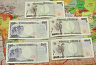 Japan--vintage Lot--40 000 Yen In Banknotes----5 Note Lot