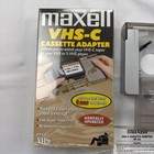 Maxell Vp-ca Vhs-c Cassette Adapter Manual Vcr Converter For Vhs-c Tapes