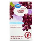 12 Pack Great Value Sugar-free Grape Powdered Drink Mix  0 77 Oz  10 Packets