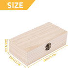 2pcs Wooden Box With Hinged Lid Small Wooden Box Vintage Wood Box Wooden Storage