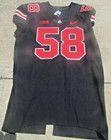 Ohio State Buckeyes Team Issued Game Worn Black Football Jersey   58 Nike  Usa