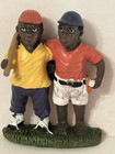 Lot Of 3 Vintage Black Americana Resin Figurine Magnets      The Boys   