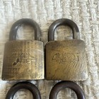 Vintage Almont  re-key  Padlock Lock   Lot Of 4 No Key