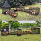 6 In 1 Pet Cat Dog Large Enclosures Playpen Play Tent Tunnel Cube Compound House