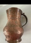 Persian Brass Copper Tea Or Water Pot Antique Authentic  6   Hand Engraved 