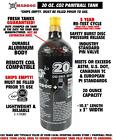 Maddog 20 Oz Refillable Aluminum Co2 Paintball Tank 3 Pack