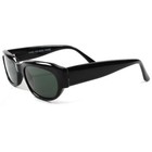 Classic Deadstock Genuine Vintage 80s 90s Small Rectangle Sunglasses Black Frame