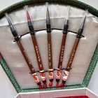 Vintage Chinese Sumi-e Art Calligraphy Set Azure Ink Stone Unused