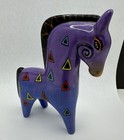 Laurel Burch Modernist Ceramic Horse Sculpture Statue Signed Figure Santa Fe Nm