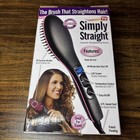 Simply Straight Ceramic Brush Hair Straightener Brush 450f Ionic Fast