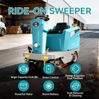 Karhdir 51  Ride-on Floor Sweeper Machine 26 5gal Dustbin 92600sqft h Commercial